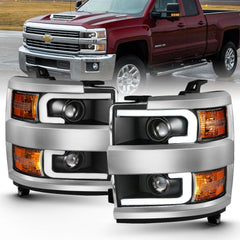 Chevrolet Headlight Set - Black Patch Performance - ANZO111359