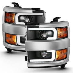 Chevrolet Headlight Set - Black Patch Performance - ANZO111359