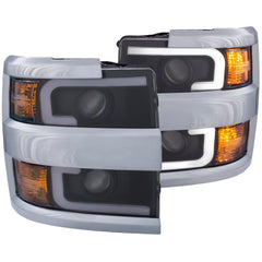 Chevrolet Headlight Set - Black Patch Performance - ANZO111365