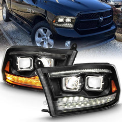 ANZO USA 111464 LED Projector Headlights - Black Patch Performance - ANZO111464