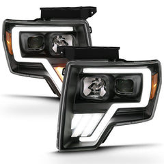 09-13 Ford F-150 Headlight Set - Black Patch Performance - ANZO111469