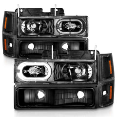 Chevrolet, GMC Headlight Set - Black Patch Performance - ANZO111507