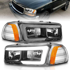 GMC Headlight Set - Black Patch Performance - ANZO111522