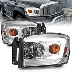 Dodge Headlight Set - Black Patch Performance - ANZO111525