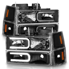 ANZO USA 111528 Crystal Headlight - Black Patch Performance - ANZO111528