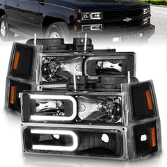ANZO USA 111528 Crystal Headlight - Black Patch Performance - ANZO111528