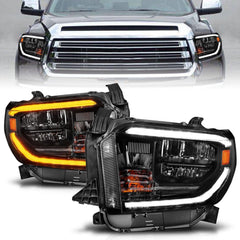 14-21 Toyota Tundra Headlight Set - Black Patch Performance - ANZO111533