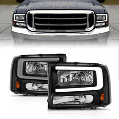 ANZO USA 111549 Crystal Headlight - Black Patch Performance - ANZO111549
