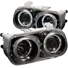 9497 INTEGRA HEADLIGHTS PROJECTOR WITH HALO BLACK - Black Patch Performance - ANZO121003