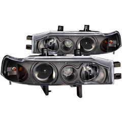 90-93 Honda Accord Headlight Set - Black Patch Performance - ANZO121048