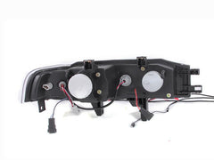 90-93 Honda Accord Headlight Set - Black Patch Performance - ANZO121048
