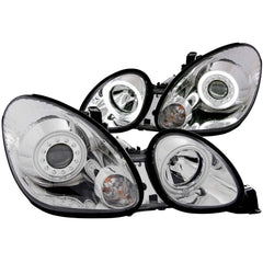 ANZO USA 121143 Projector Headlight Set w/Halo - Black Patch Performance - ANZO121143