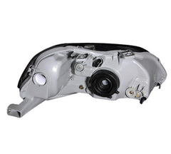 9900 CIVIC HEADLIGHTS CHROME WITH AMBER REFLECTORS DRIVER/PASSENGER - Black Patch Performance - ANZO121179