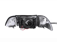 ANZO USA 121192 Crystal Headlight Set - Black Patch Performance - ANZO121192
