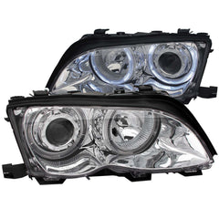 ANZO USA 121212 Projector Headlight Set w/Halo - Black Patch Performance - ANZO121212