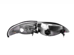 94-98 Ford Mustang Headlight Set - Black Patch Performance - ANZO121262