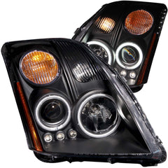 ANZO USA 121276 Projector Headlight Set w/Halo - Black Patch Performance - ANZO121276