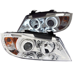 ANZO USA 121336 Projector Headlight Set w/Halo - Black Patch Performance - ANZO121336
