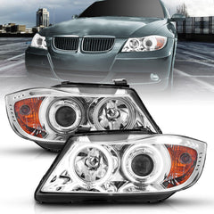 ANZO USA 121336 Projector Headlight Set w/Halo - Black Patch Performance - ANZO121336