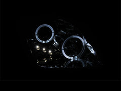 ANZO USA 121342 Projector Headlight Set w/Halo - Black Patch Performance - ANZO121342