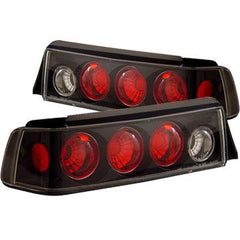 88-91 Honda Civic Tail Light Set - Black Patch Performance - ANZO221053