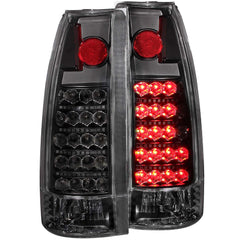 8898 SUBURBAN/TAHOE/YUKON DENALI/YUKON/YUKON XL/9900 ESCALADE LED TAILLIGHTS DRIVE/PASS - Black Patch Performance - ANZO311059