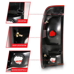 Ford Tail Light Set - Black Patch Performance - ANZO311307