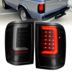 93-97 Ford Ranger Tail Light Set - Black Patch Performance - ANZO311360