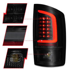 Dodge Tail Light Set - Black Patch Performance - ANZO311369