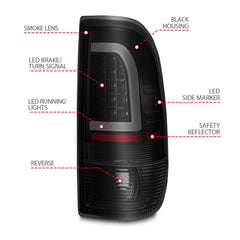 Ford Tail Light Set - Black Patch Performance - ANZO311378