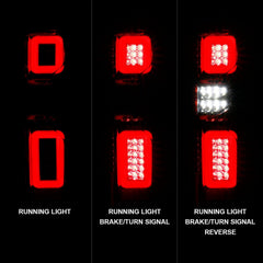 Chevrolet Tail Light Set - Black Patch Performance - ANZO311416