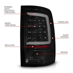 ANZO USA 311453 Tail Light Assembly - Black Patch Performance - ANZO311453