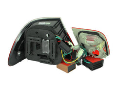 9901 BMW 3 SERIES E46 2DR 4PC LED TAIL LIGHTS LED RED/SMOKE - Black Patch Performance - ANZO321127
