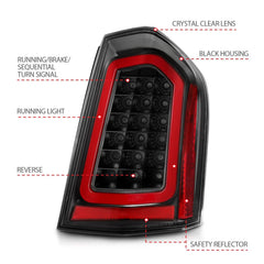 ANZO USA 321343 ANZO USA Led Taillights - Black Patch Performance - ANZO321343