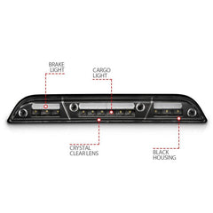 ANZO USA 531111 Third Brake Light Assembly - Black Patch Performance - ANZO531111