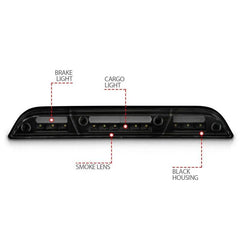 ANZO USA 531112 Third Brake Light Assembly - Black Patch Performance - ANZO531112