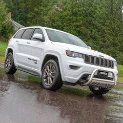 AeroTread 5" x 67" Polished Stainless Running Boards, Select Jeep Grand Cherokee - Black Patch Performance - ARIE2051009
