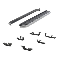 AeroTread 5" x 70" Polished Stainless Running Boards, Select Ford Escape - Black Patch Performance - ARIE2051021
