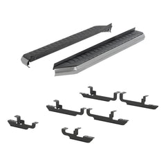 AeroTread 5" x 67" Polished Stainless Running Boards, Select Jeep Renegade - Black Patch Performance - ARIE2051023