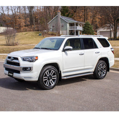 AeroTread 5" x 67" Polished Stainless Running Boards, Select Toyota 4Runner - Black Patch Performance - ARIE2051027