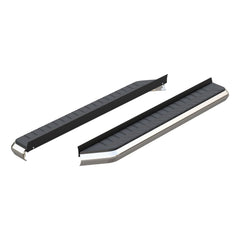 AeroTread 5" x 67" Polished Stainless Running Boards (No Brackets) - Black Patch Performance - ARIE2051867