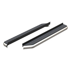 AeroTread 5" x 70" Polished Stainless Running Boards (No Brackets) - Black Patch Performance - ARIE2051870