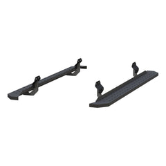 ARIES 2055521 RidgeStep 6-1/2" x 85" Black Steel Running Boards, Select Ford F-Series - Black Patch Performance - ARIE2055521