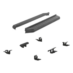 AeroTread 5" x 70" Black Stainless Running Boards, Select Ford Edge - Black Patch Performance - ARIE2061002