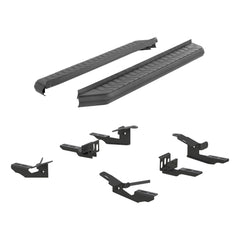 AeroTread 5" x 76" Black Stainless Running Boards, Select Ford Explorer - Black Patch Performance - ARIE2061003