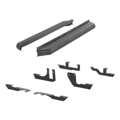AeroTread 5" x 76" Black Stainless Running Boards, Select Traverse, Acadia - Black Patch Performance - ARIE2061020