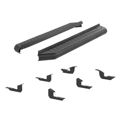 AeroTread 5" x 67" Black Stainless Running Boards, Select Toyota 4Runner - Black Patch Performance - ARIE2061027
