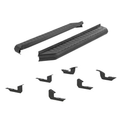 AeroTread 5" x 67" Black Stainless Running Boards, Select Toyota 4Runner - Black Patch Performance - ARIE2061027