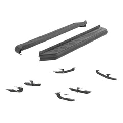 AeroTread 5" x 70" Black Stainless Running Boards, Select Jeep Cherokee - Black Patch Performance - ARIE2061032