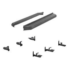 AeroTread 5" x 73" Black Stainless Running Boards, Select Nissan Pathfinder - Black Patch Performance - ARIE2061038